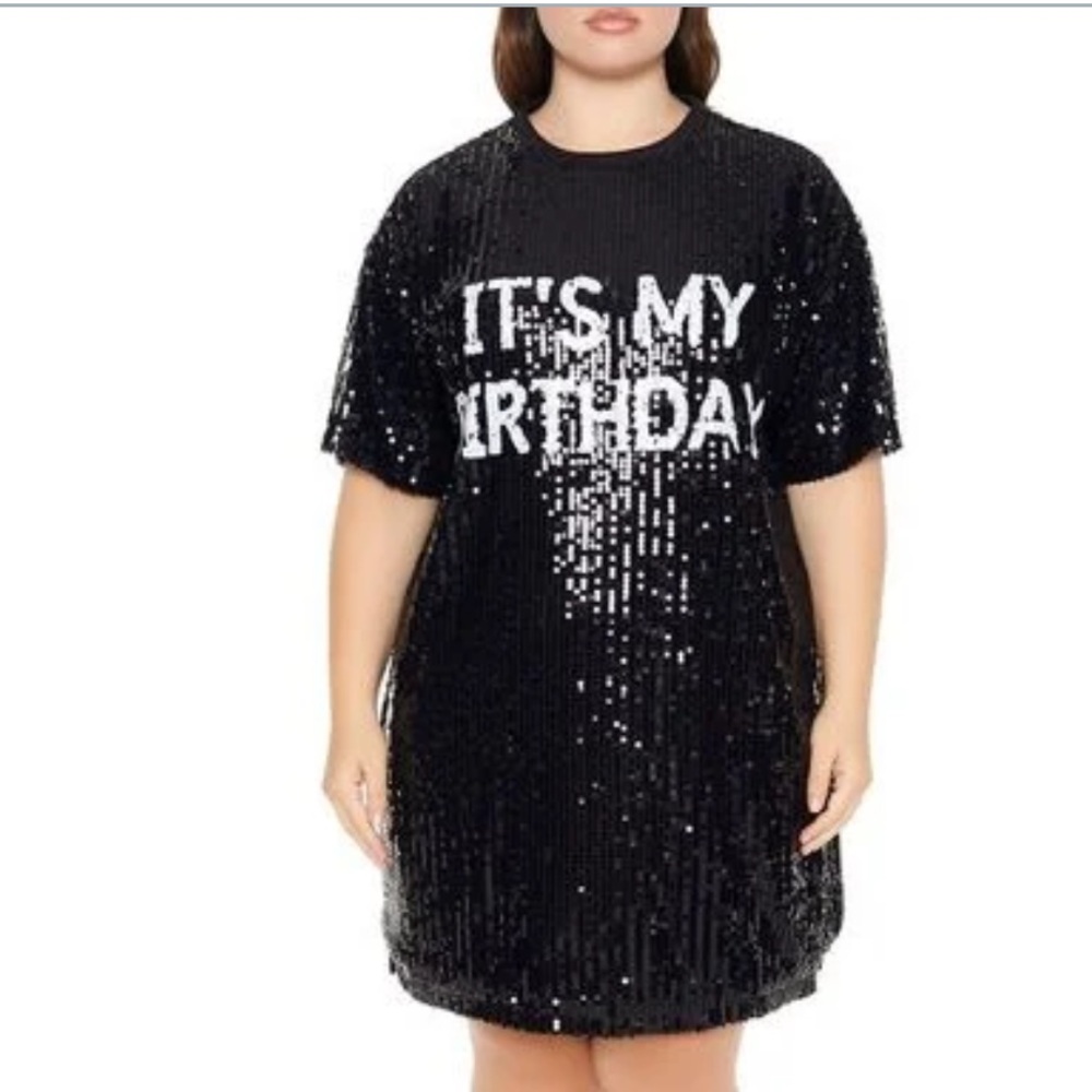 Forever 21 It’s my birthday T-shirt dress size 1X